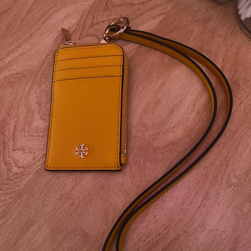 Tori Burch lanyard wallet
